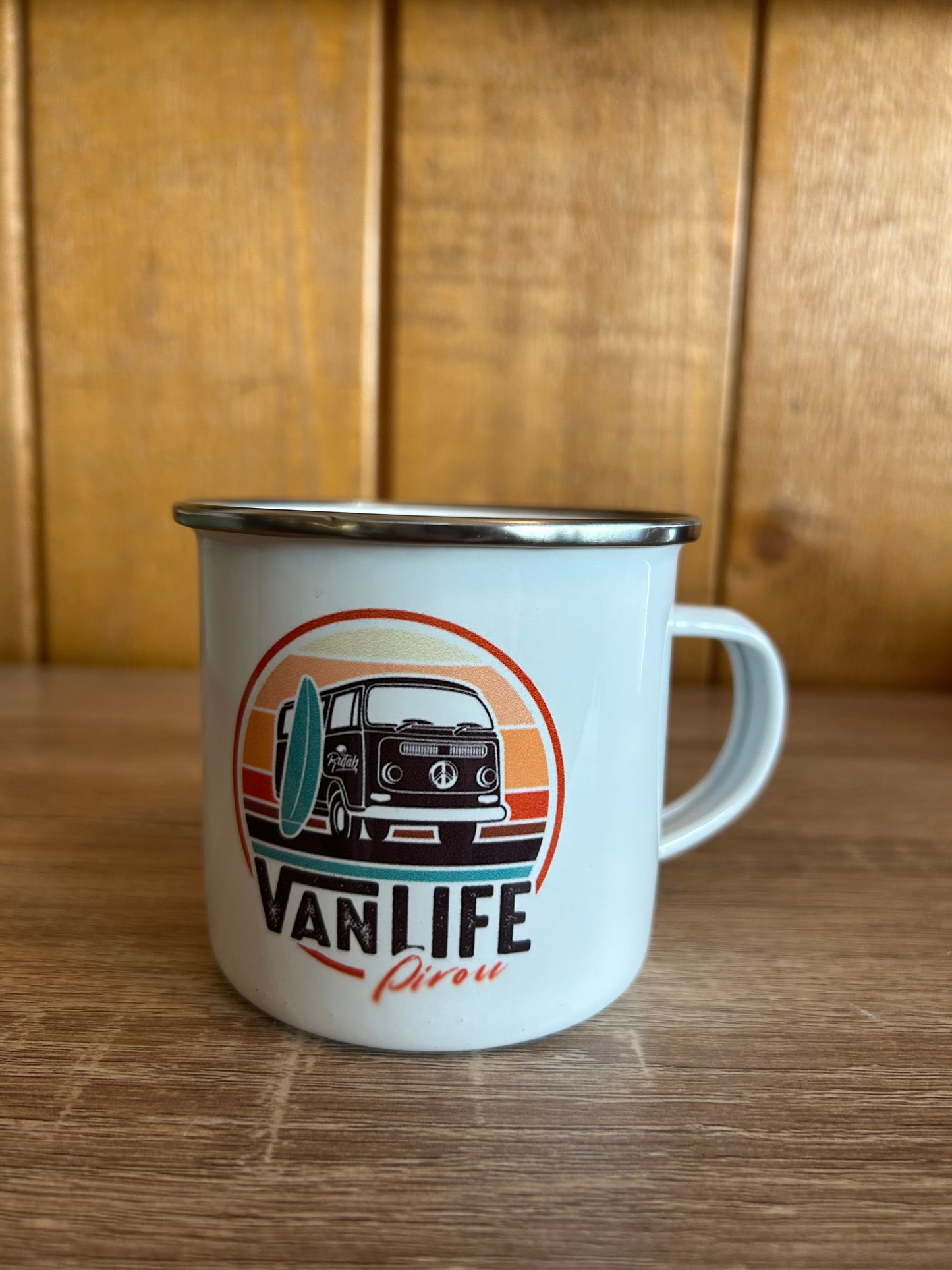 Tasse émaillée Van Life Pirou