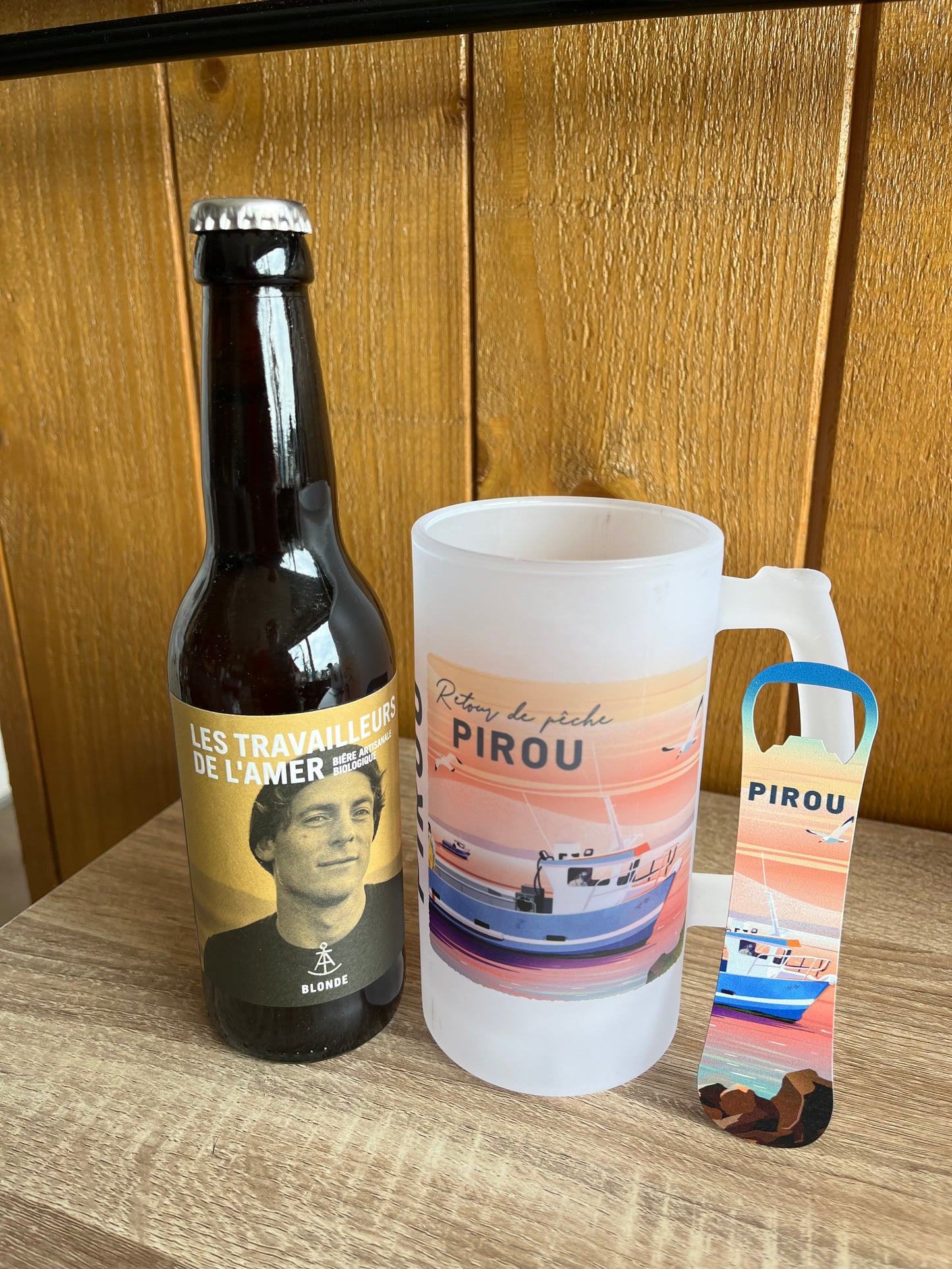 Chope à bière – “Retour de pêche”