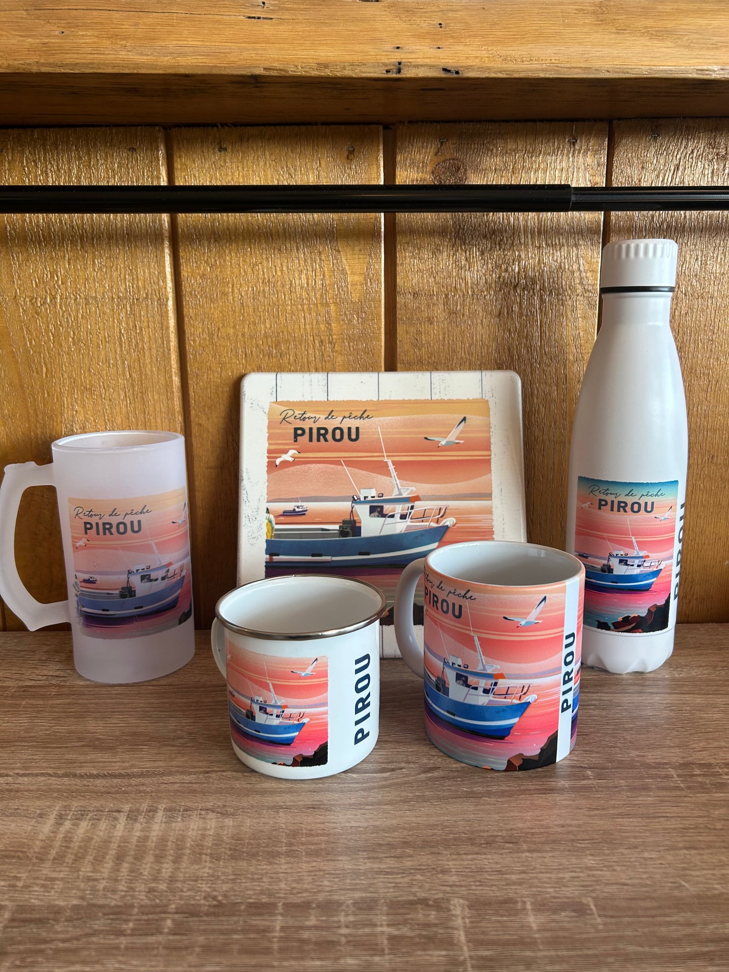 Tasse émaillée Retour de pêche Pirou