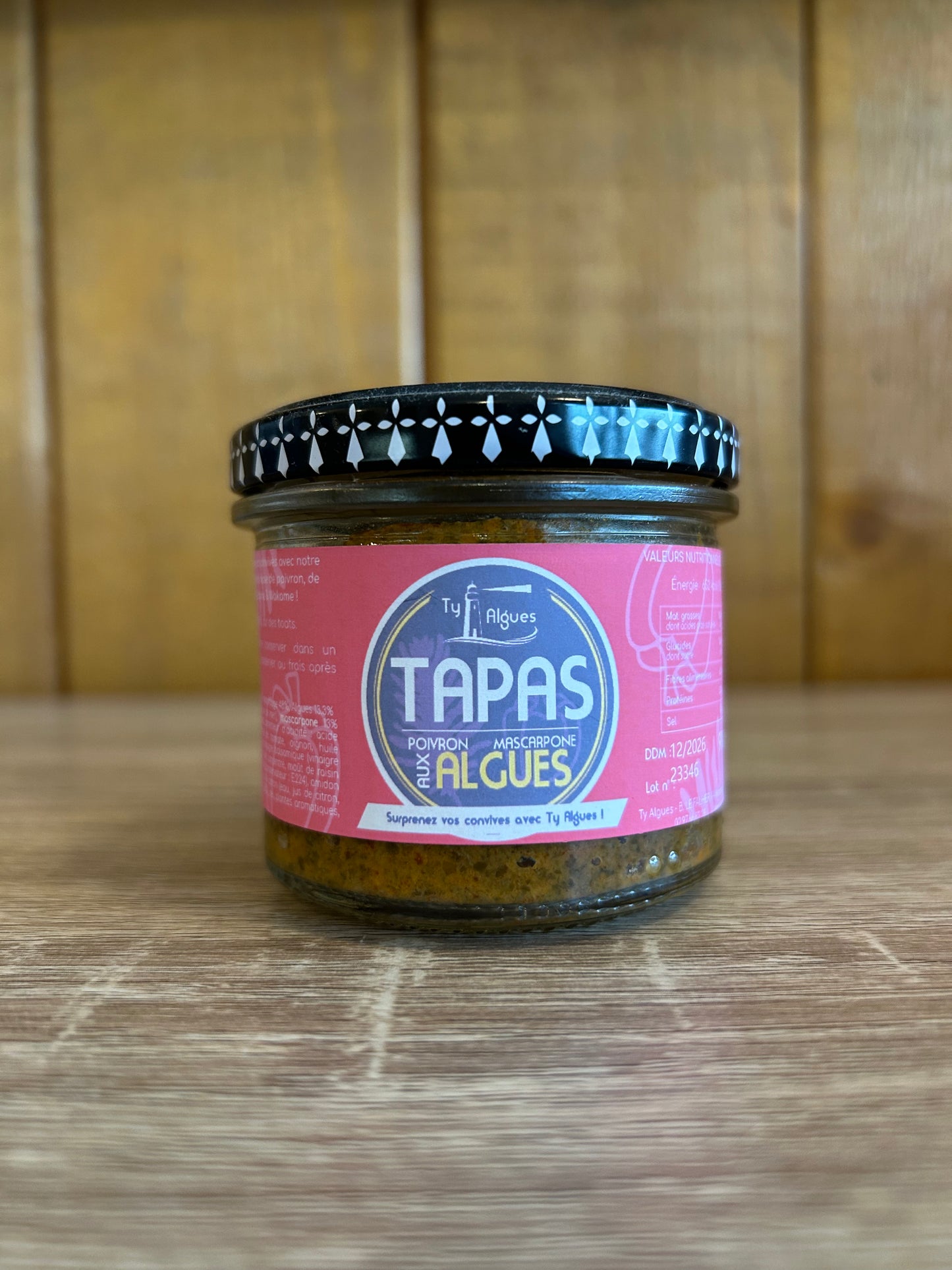 Tapas d'Algues au poivron et mascarpone