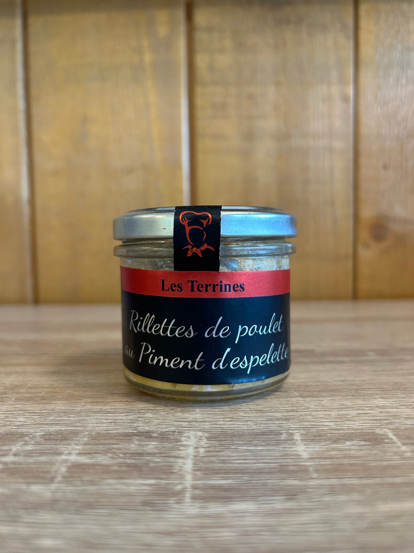 Rillettes de poulet au piment d'espelette
