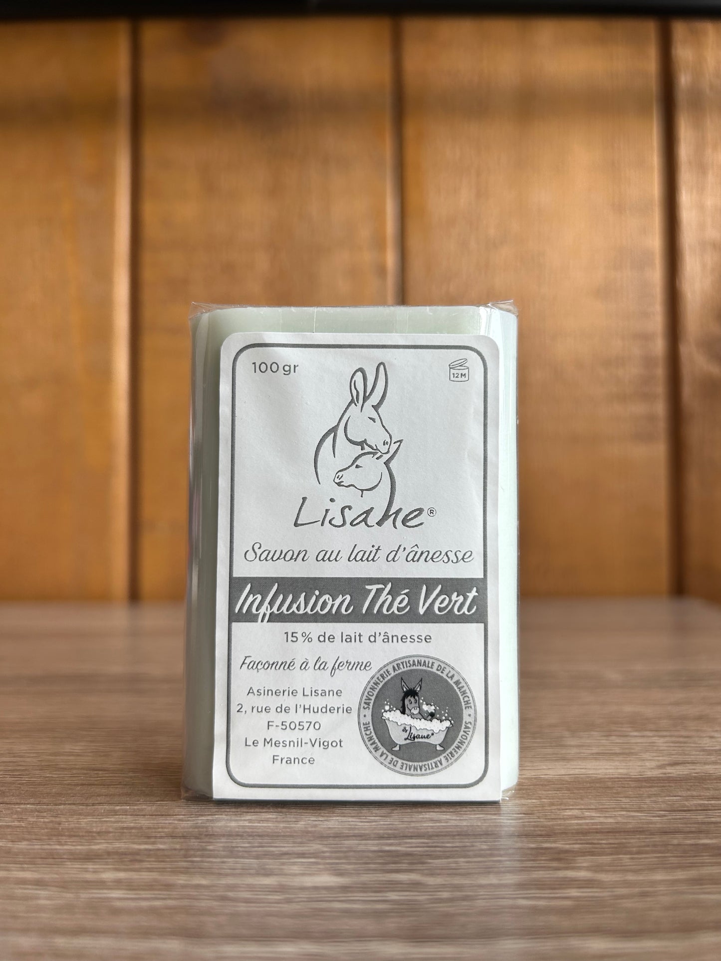 Savon au lait d'ânesse infusion thé vert