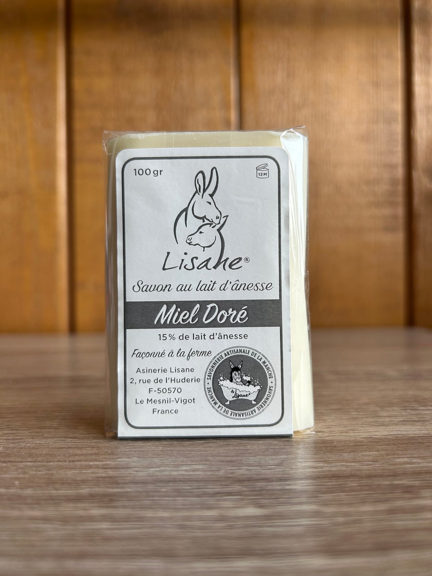 Savon Lisane au Lait d'ânesse au miel doré 100g