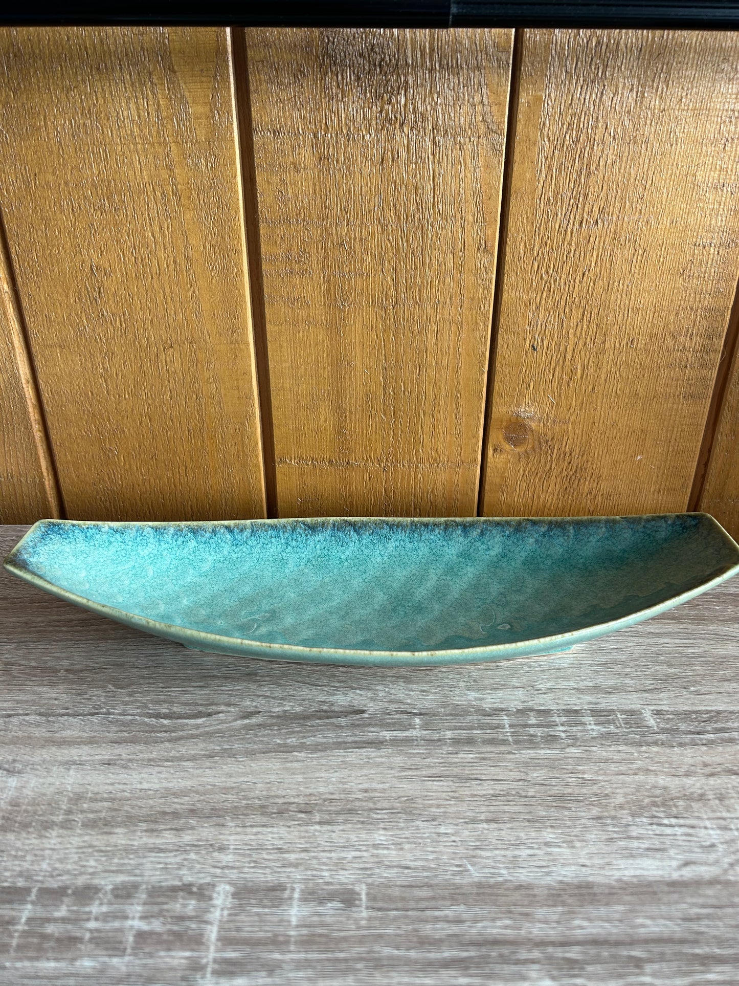 Plat ou coupe à fruits émeraude