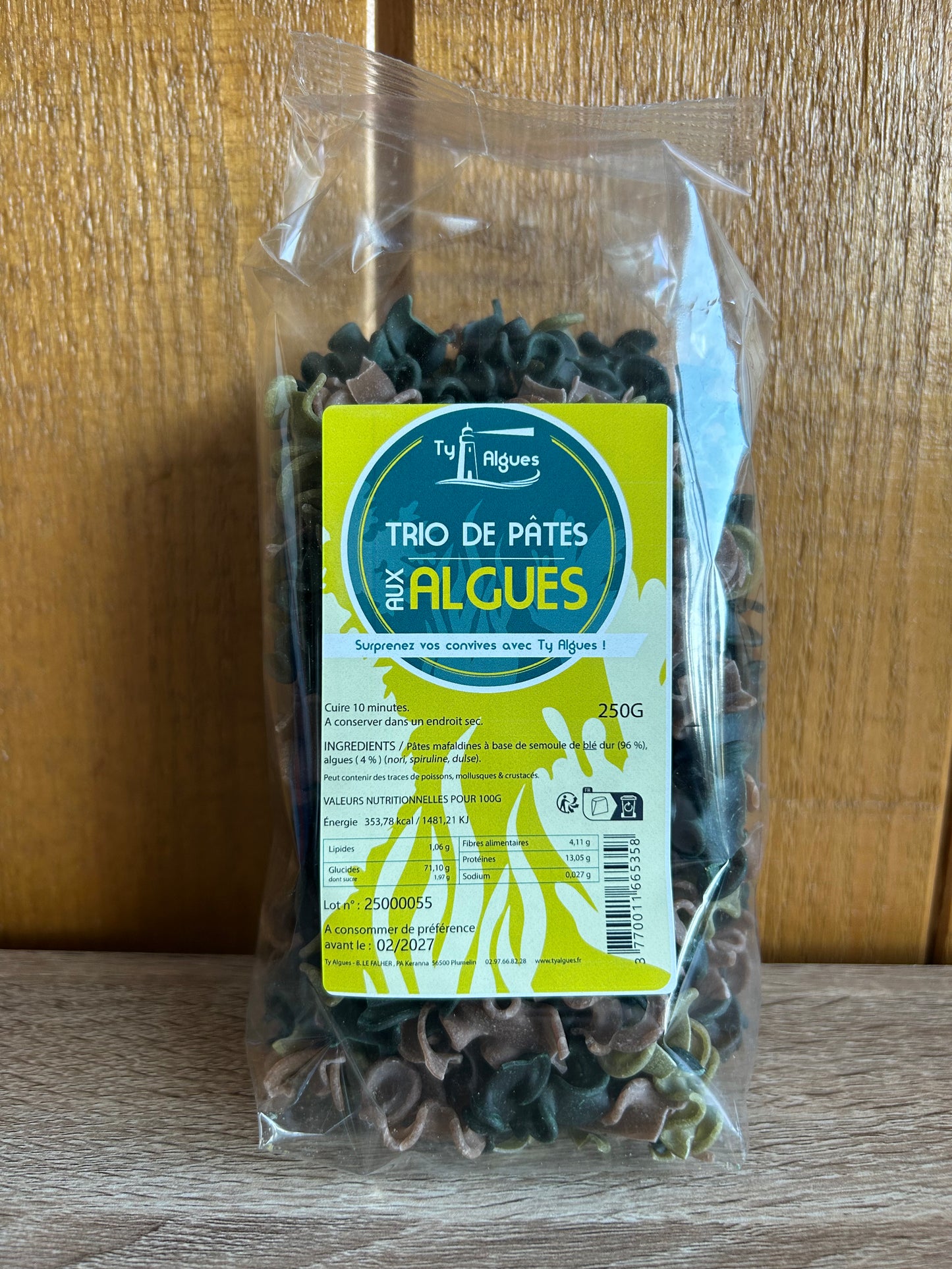Trio de pâtes aux Algues