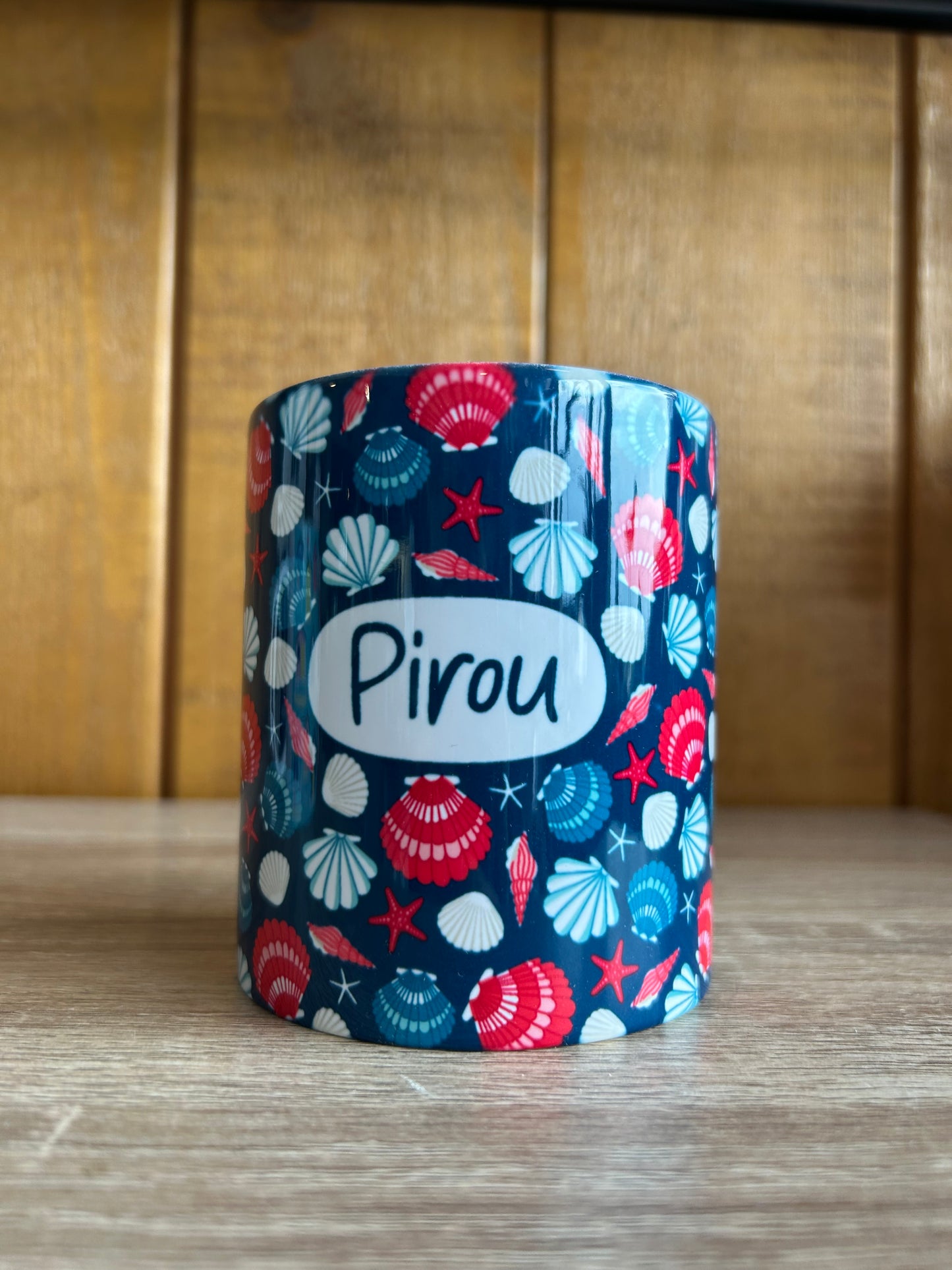 Mug personnalisé Pirou coquillage