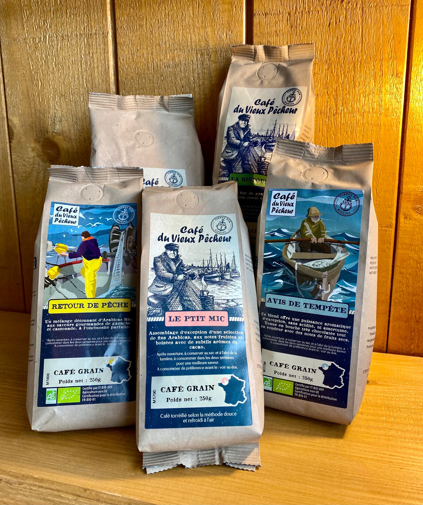 Café Grain BIO "Avis de tempête" 250gr Café du Vieux Pêcheur