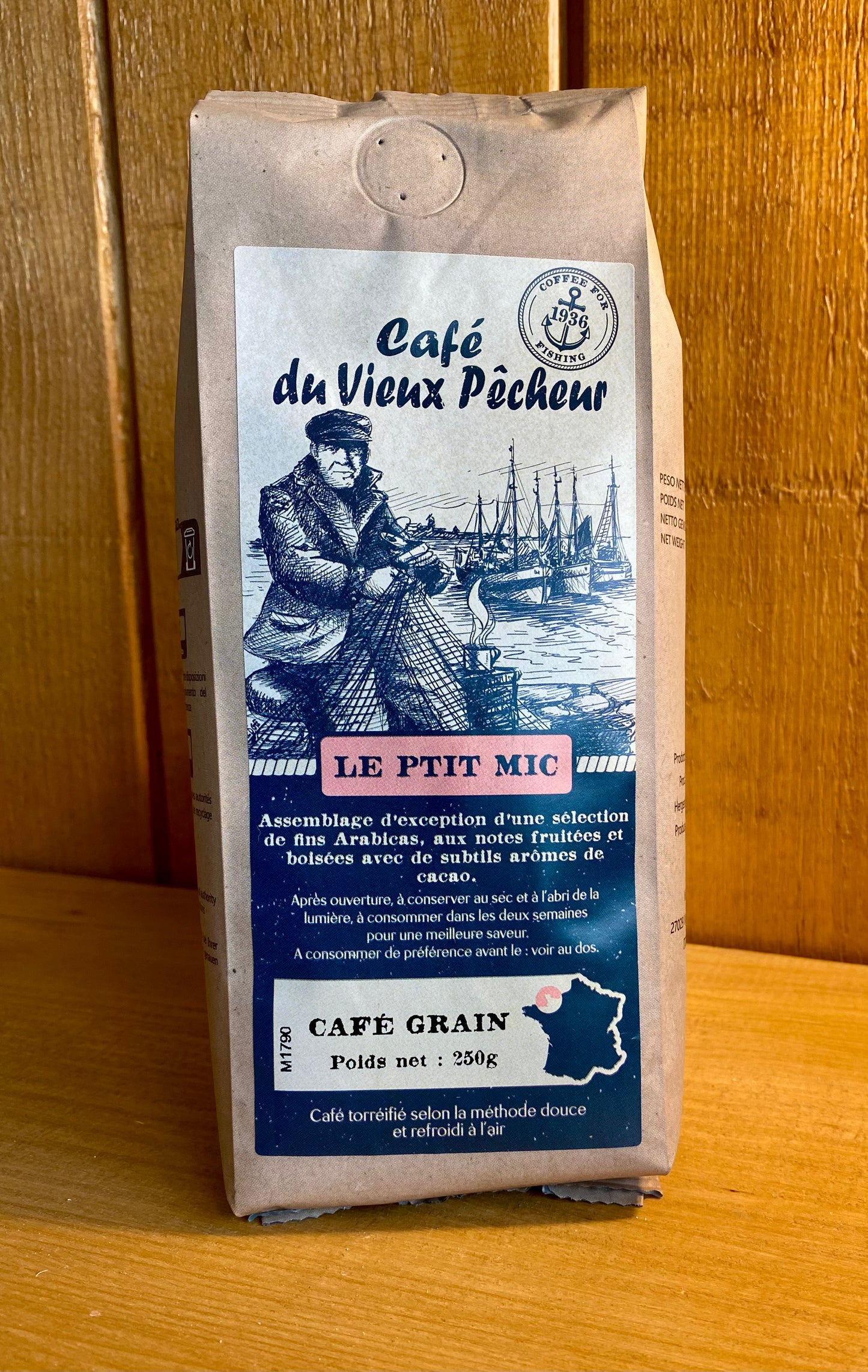 Café Grain "Le Ptit Mic" 250gr Café du Vieux Pêcheur
