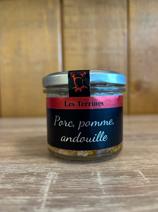 Terrine de porc, pomme et andouille