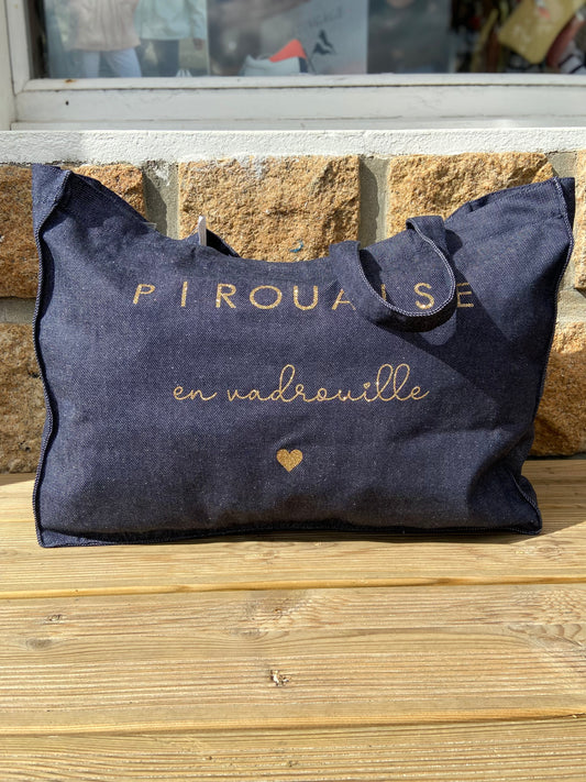 Sac "Pirouaise en vadrouille" jean