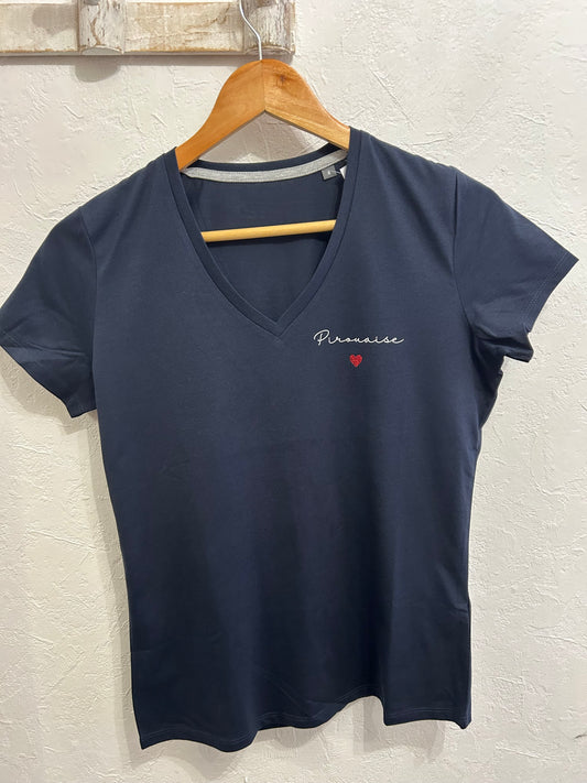 T-shirt col V "Pirouaise"
