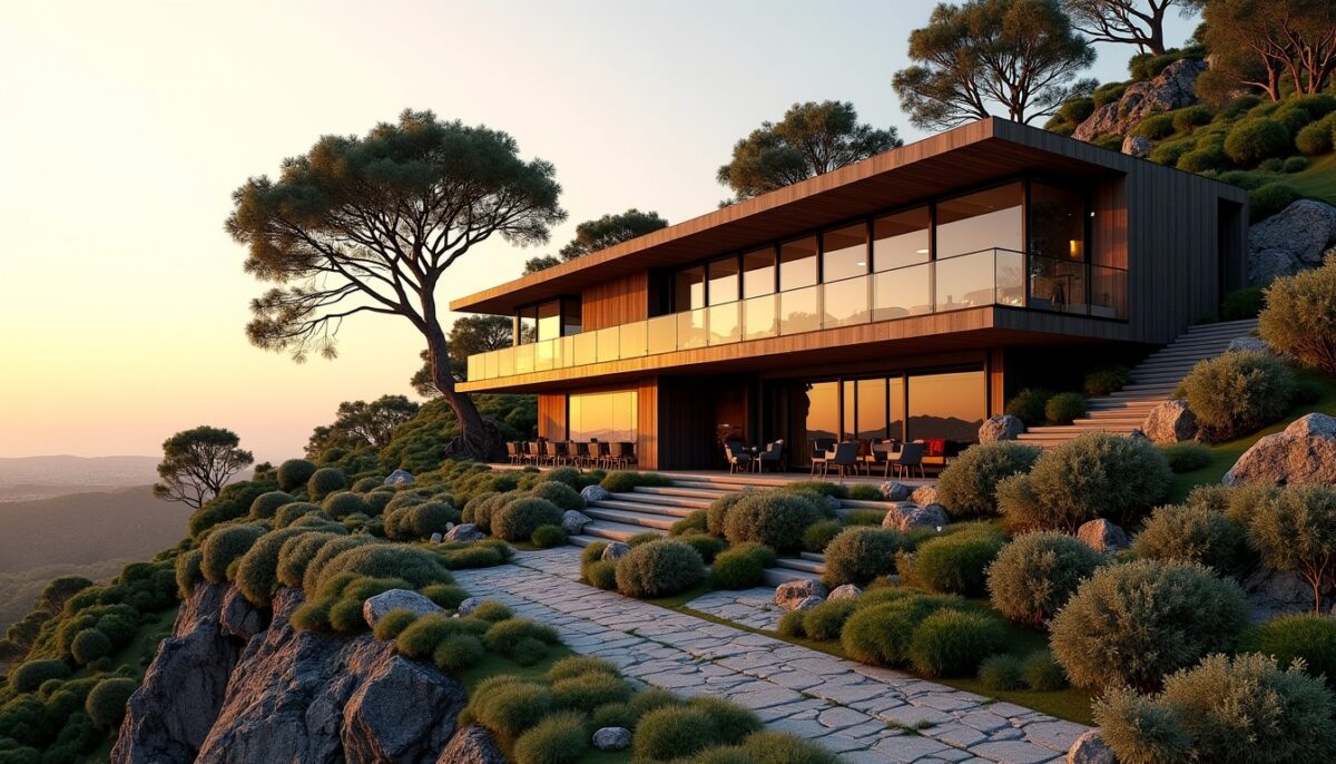 Concevoir et aménager une maison avec sous-sol adaptée à un terrain en pente