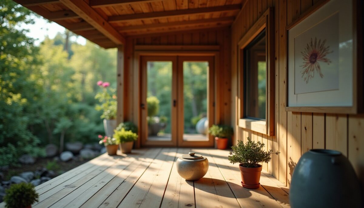 Studio de jardin en bois 20 m² avec mezzanine : un espace de vie design sans permis